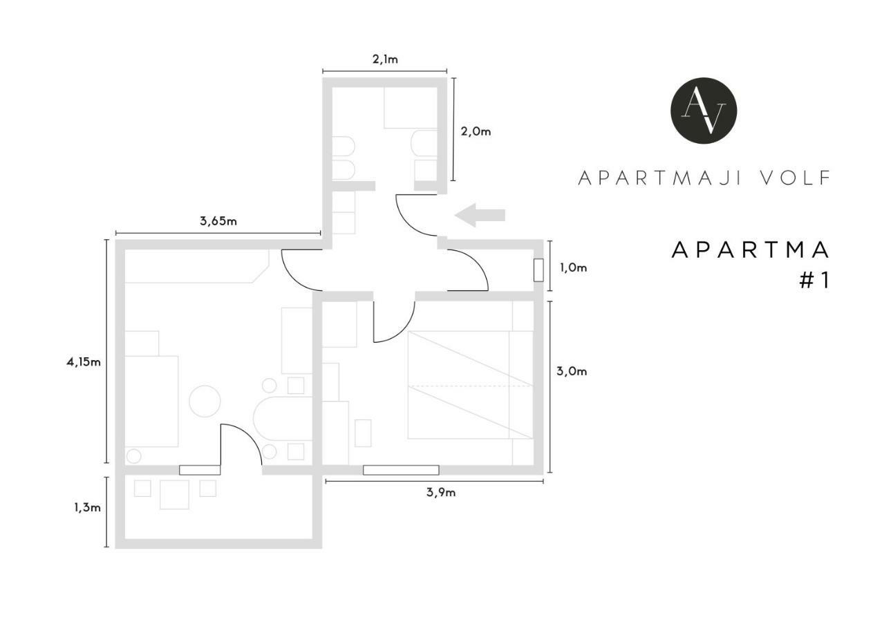 Apartmaji Volf Zgornje Gorje Zewnętrze zdjęcie